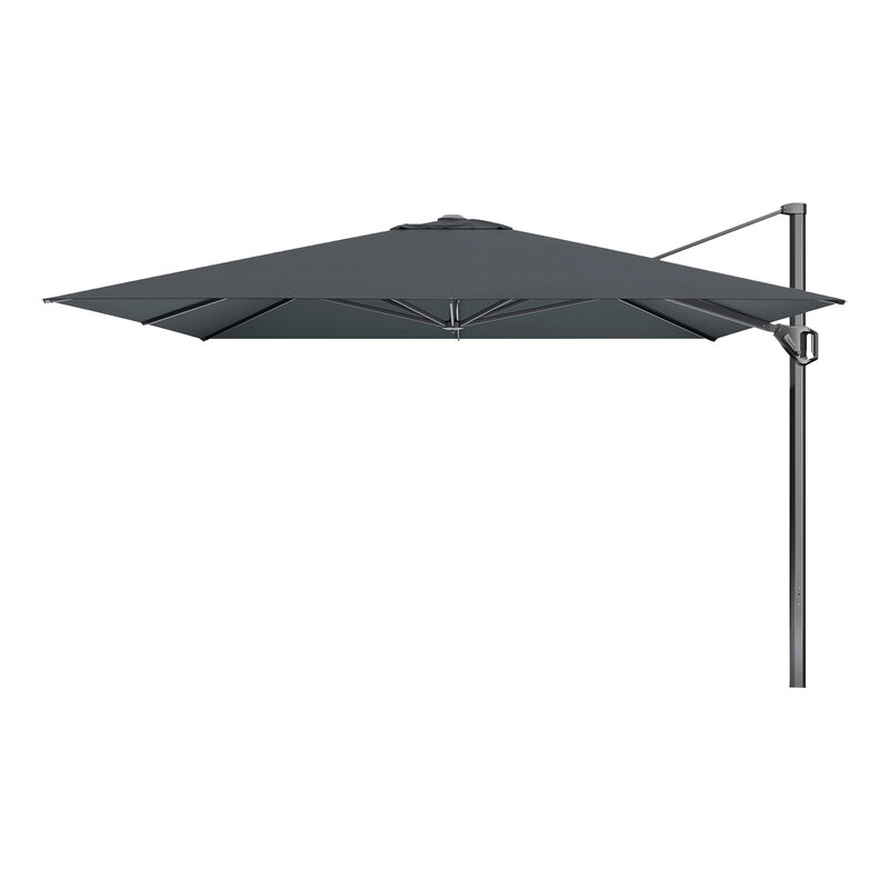 Platinum Platinum Challenger T1 Telescope zweefparasol 3,5x3,5 m. - Premium Faded black