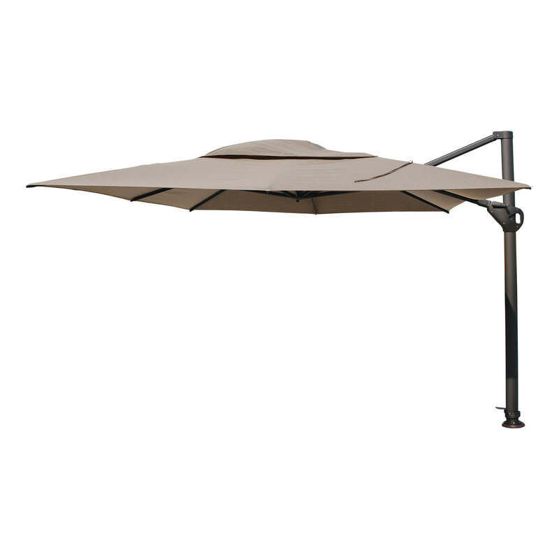 4-Seasons 4-Seasons Hacienda zweefparasol 300x400 taupe