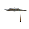 4-Seasons Zweefparasol Siesta Premium 300 x 300 cm Woodlook - Charcoal