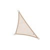 Nesling Coolfit schaduwdoek driehoek 4x4x5,7m. Zand
