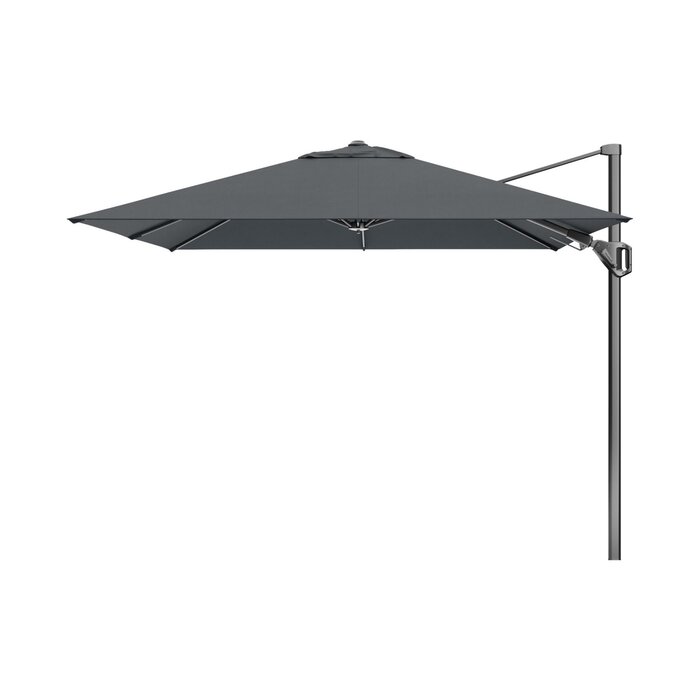 Platinum Platinum Voyager zweefparasol T2 2,7x2,7 m. - Antraciet met voet en hoes