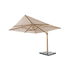 4-Seasons Zweefparasol Hacienda 300 x 400 cm Woodlook - Sand