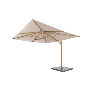 4-Seasons 4-Seasons Zweefparasol Hacienda 300 x 400 cm Woodlook - Sand
