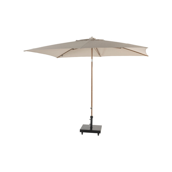 4-Seasons 4-Seasons Stokparasol Azzurro 200 x 300 cm - Woodlook/Sand