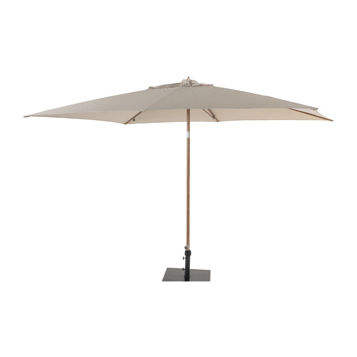 4-Seasons 4-Seasons Stokparasol Azzurro 200 x 300 cm - Woodlook/Sand
