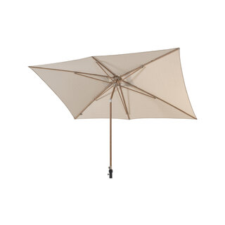 4-Seasons 4-Seasons Stokparasol Azzurro 200 x 300 cm - Woodlook/Sand