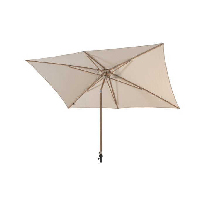 4-Seasons 4-Seasons Stokparasol Azzurro 200 x 300 cm - Woodlook/Sand