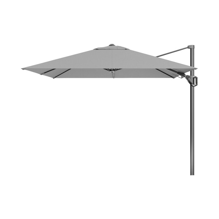 Platinum Platinum Voyager zweefparasol T2 2,7x2,7 m. - Light Grey met voet en hoes