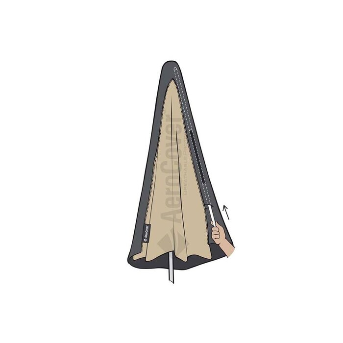 Platinum Aerocover Platinum Aerocover stokparasolhoes 230x30/40 cm.