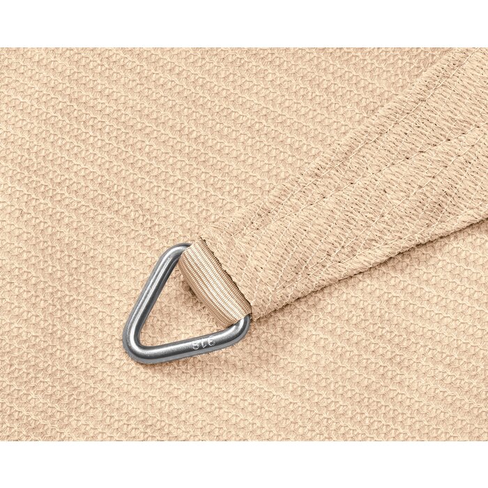 Platinum Platinum Coolfit schaduwdoek driehoek gebroken wit 5x5x7,1m.