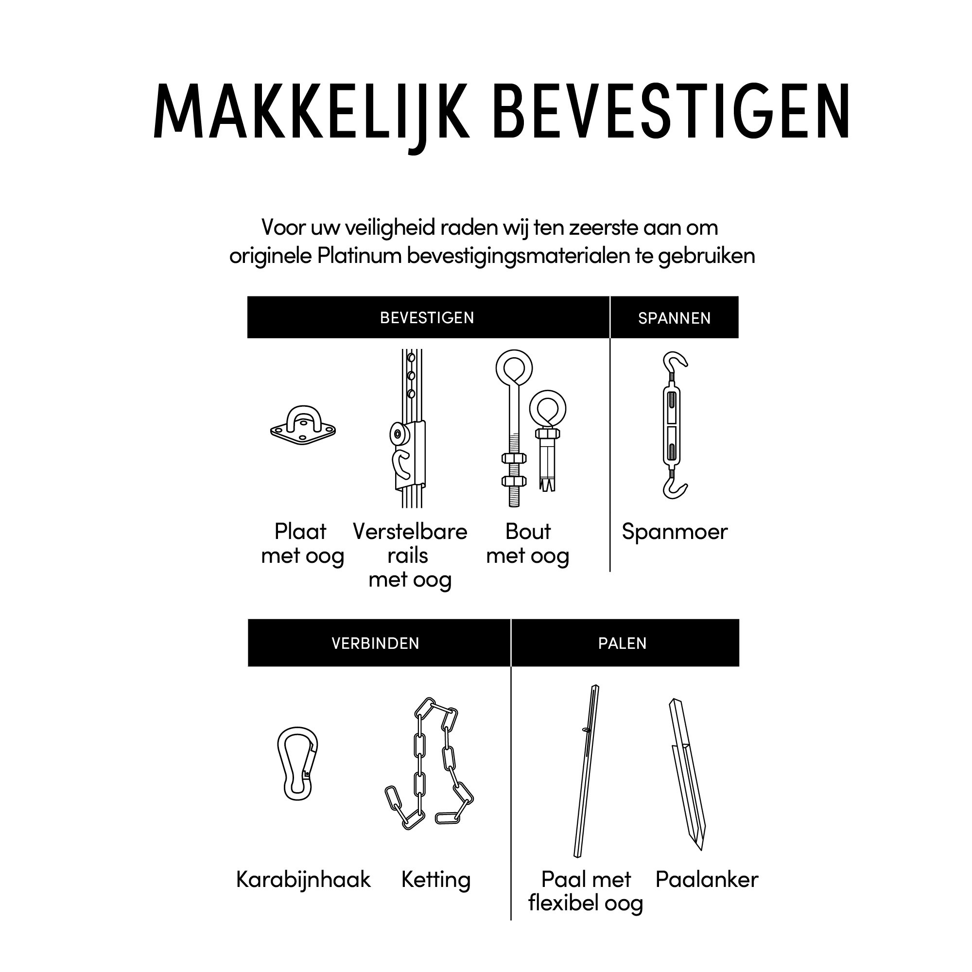 Platinum Platinum Coolfit schaduwdoek rechthoek gebroken wit 3x5 m.