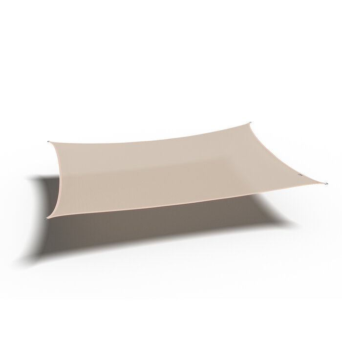 Platinum Platinum Coolfit schaduwdoek rechthoek gebroken wit 3x5 m.