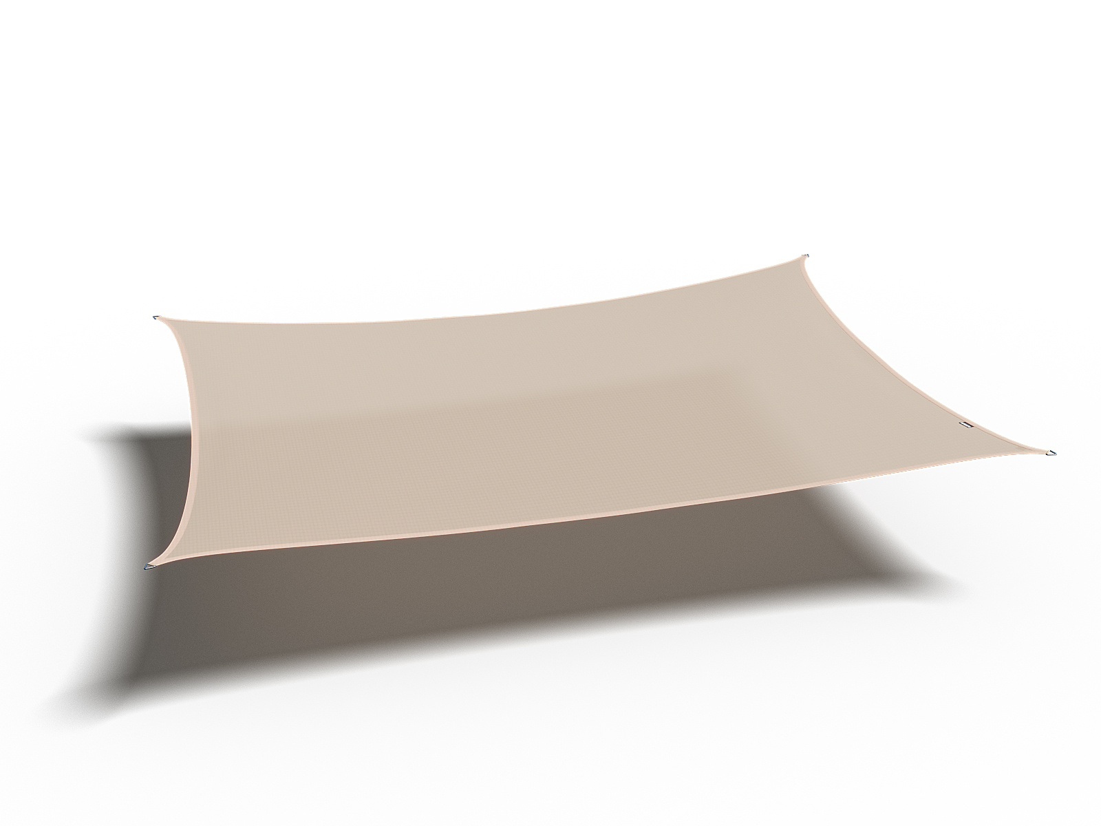 Platinum Platinum Coolfit schaduwdoek rechthoek gebroken wit 3x5 m.