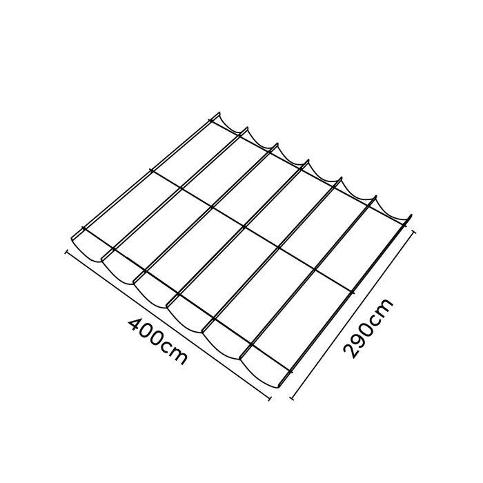 Platinum Platinum Harmonica schaduwdoek 290x400 cm. Zand