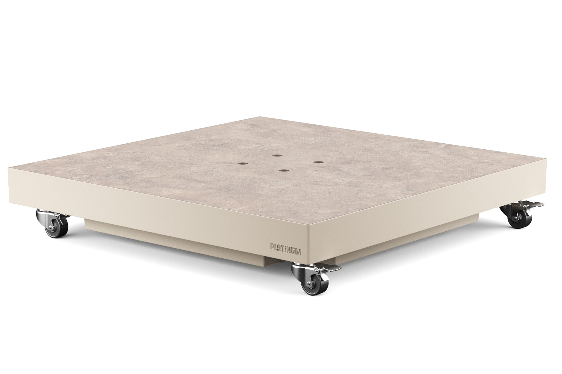 Platinum Platinum parasolvoet Ceramica - Zand - 90 kg. - Verrijdbaar