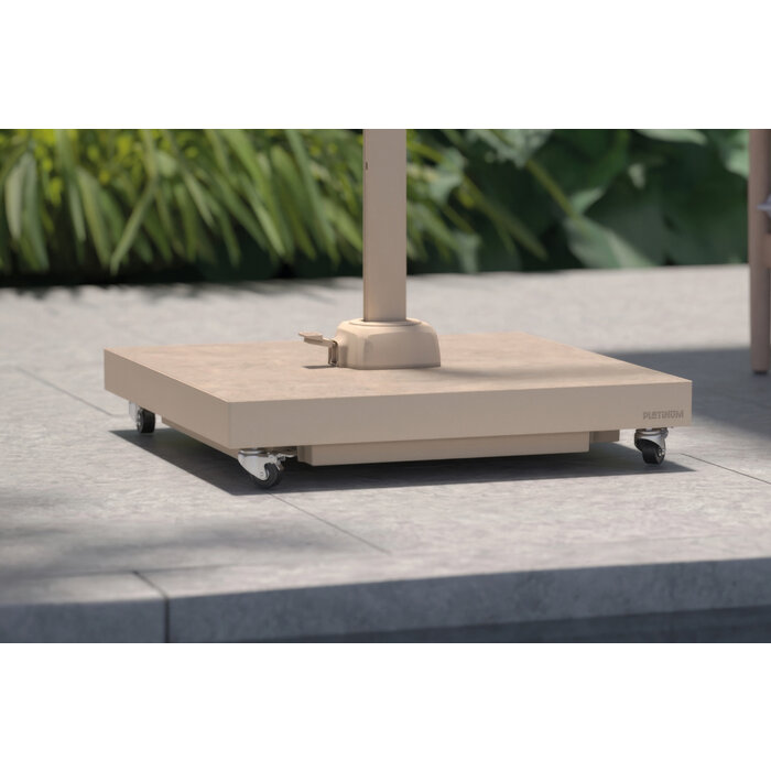 Platinum Platinum parasolvoet Ceramica - Zand - 90 kg. - Verrijdbaar