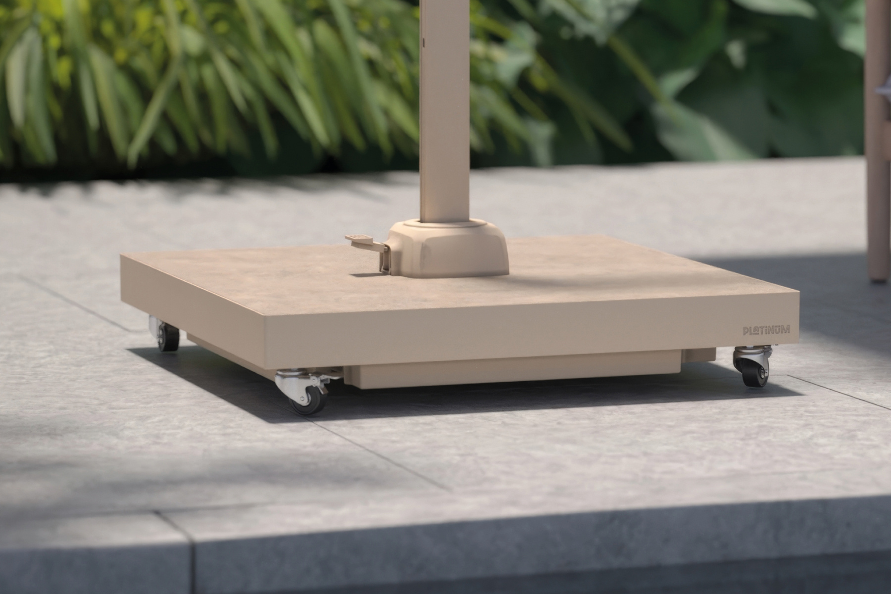 Platinum Platinum parasolvoet Ceramica - Zand - 90 kg. - Verrijdbaar