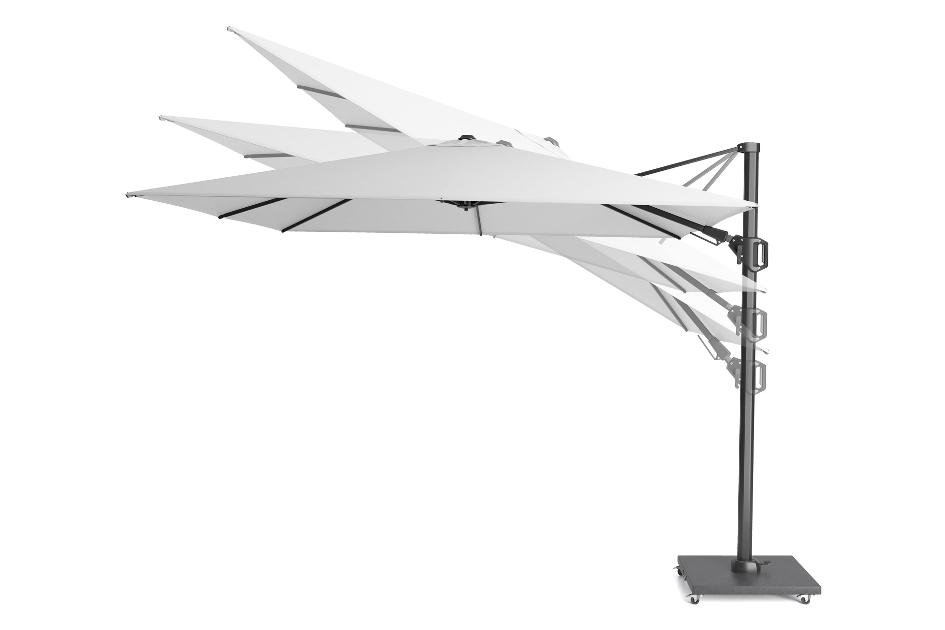Platinum Platinum Challenger Zweefparasol T2 premium - 3x3 m. Champagne Teak