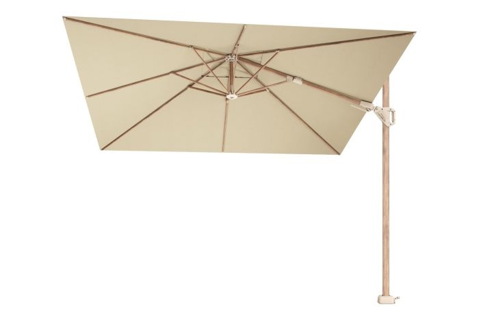 Platinum Platinum Challenger Zweefparasol T2 premium - 3x3 m. Champagne Teak
