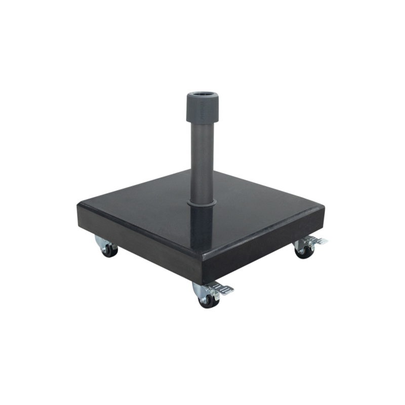 Platinum Platinum verrijdbare parasolvoet Rome 40 kg - Black Polished