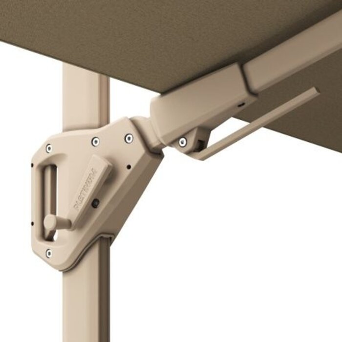 Platinum Platinum Challenger Zweefparasol T2 premium - 3x3 m. Champagne - Sandstone