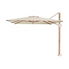Platinum Challenger T2 zweefparasol premium - 3,5x2,6 m. - Champagne Teak