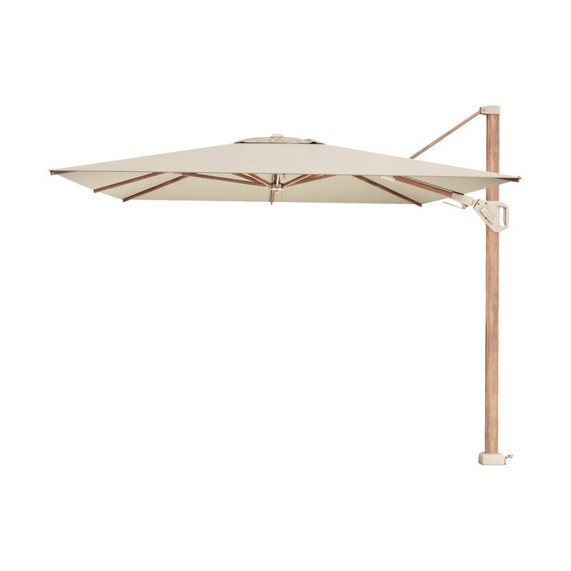 Platinum Platinum Challenger T2 zweefparasol premium - 3,5x2,6 m. - Champagne Teak