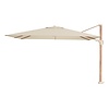 Platinum Challenger rechthoek zweefparasol T2 Premium - 2,6 x 3,5 m. - Champagne Teak