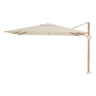 Platinum Platinum Challenger rechthoek zweefparasol T2 Premium - 2,6 x 3,5 m. - Champagne Teak