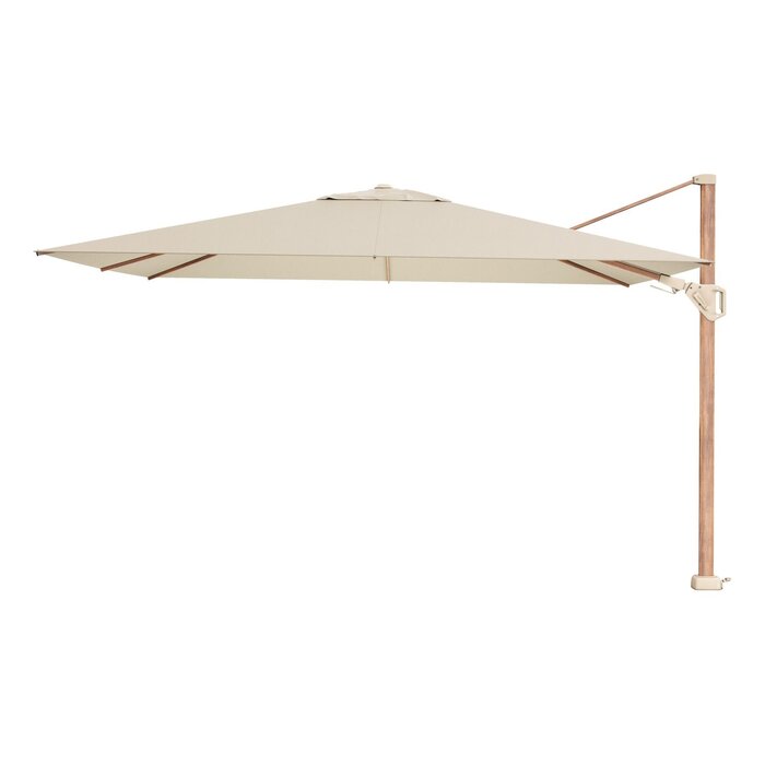 Platinum Platinum Challenger rechthoek zweefparasol T2 Premium - 2,6 x 3,5 m. - Champagne Teak
