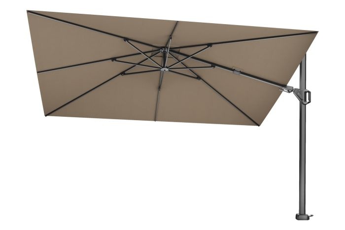 Platinum Platinum Challenger rechthoek zweefparasol T2 Premium - 2,6 x 3,5 m. - Havana Taupe