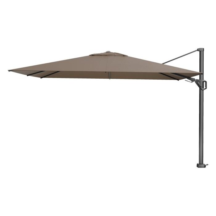 Platinum Platinum Challenger rechthoek zweefparasol T2 Premium - 2,6 x 3,5 m. - Havana Taupe