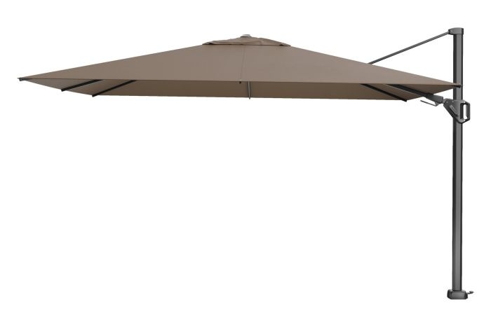 Platinum Platinum Challenger rechthoek zweefparasol T2 Premium - 2,6 x 3,5 m. - Havana Taupe