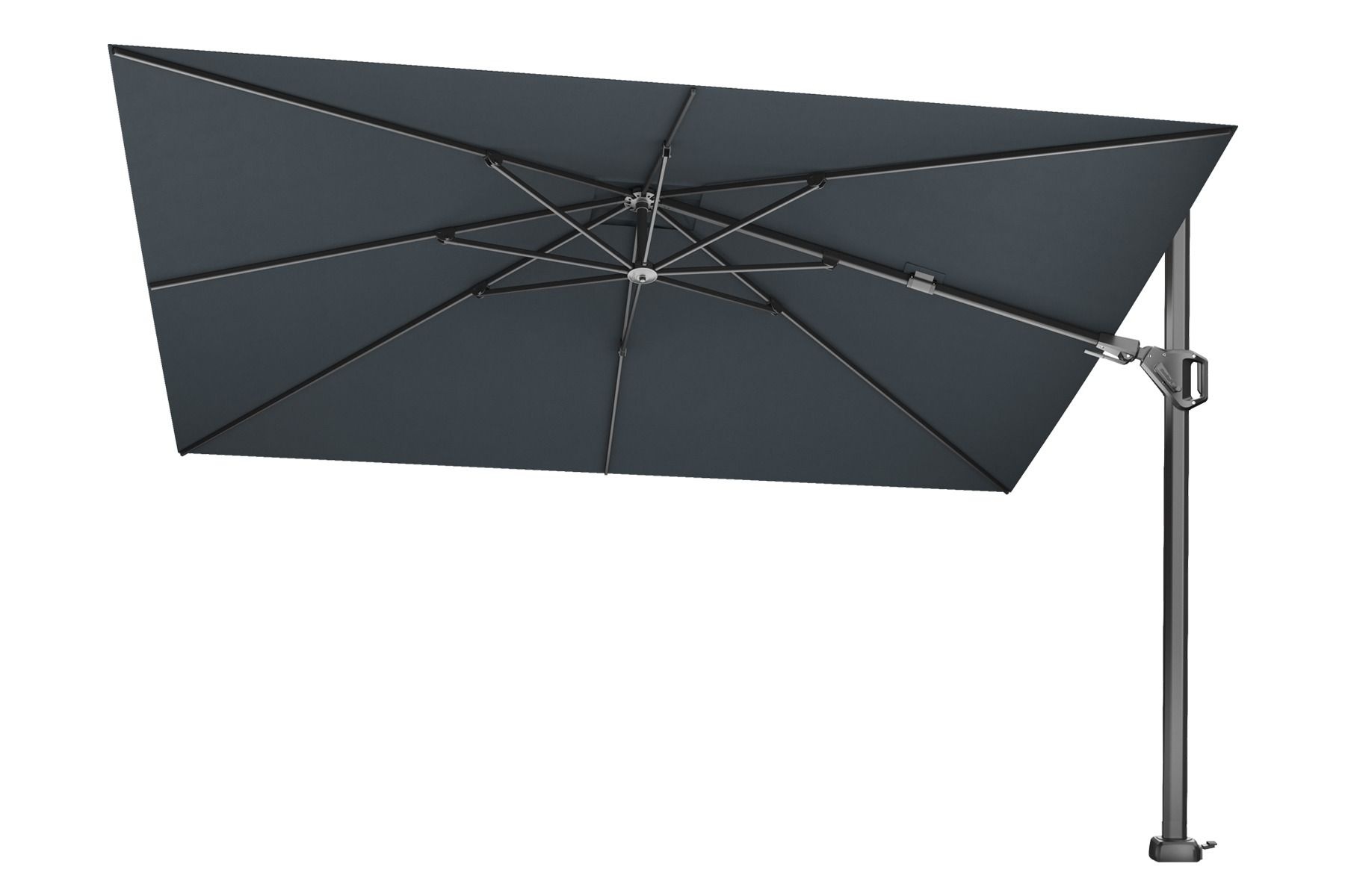 Platinum Platinum Challenger rechthoek zweefparasol T2 Premium - 2,6 x 3,5 m. - Faded black