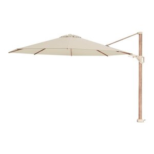 Platinum Platinum Challenger Zweefparasol T2 premium - 3,5 m. rond - Champagne Teak