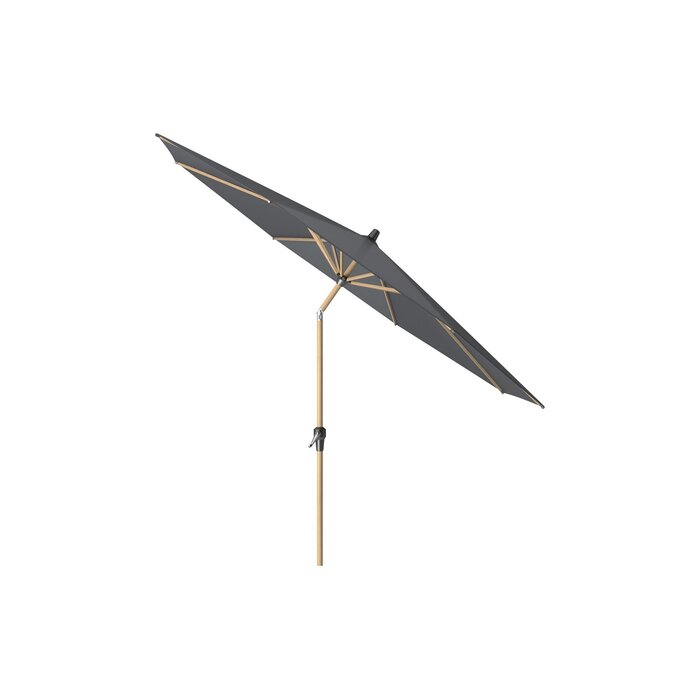 Platinum Platinum Riva stokparasol 3 m. rond - Teak Antraciet