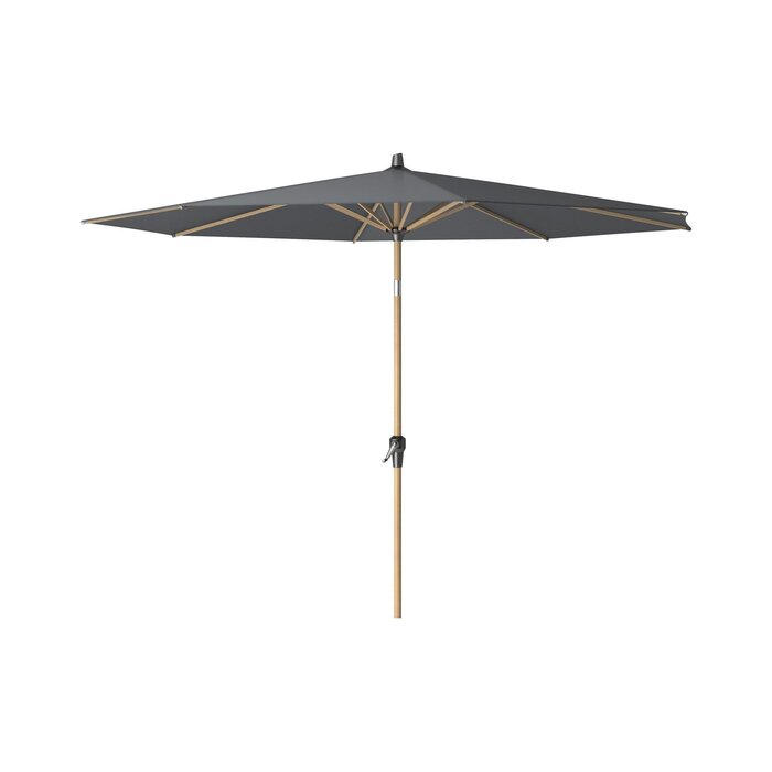 Platinum Platinum Riva stokparasol 3 m. rond - Teak Antraciet