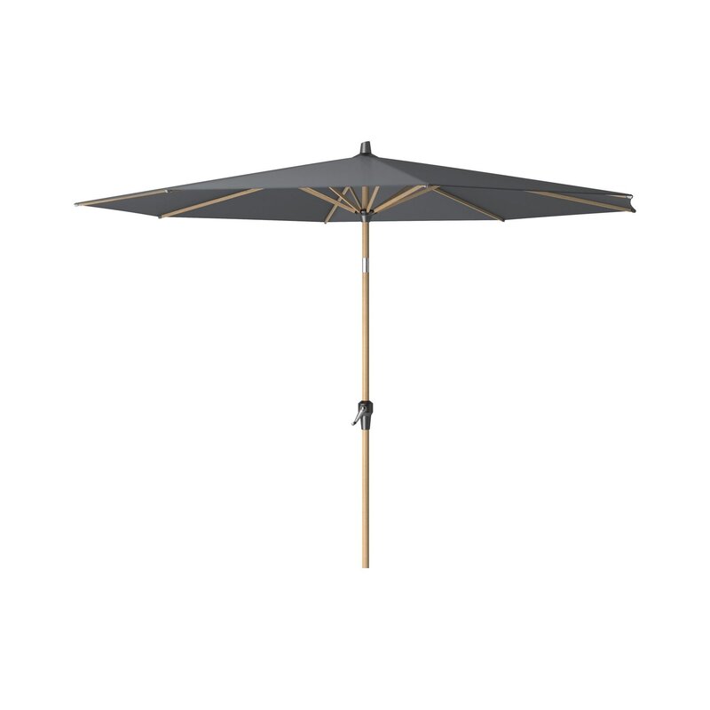 Platinum Platinum Riva stokparasol 3 m. rond - Teak Antraciet