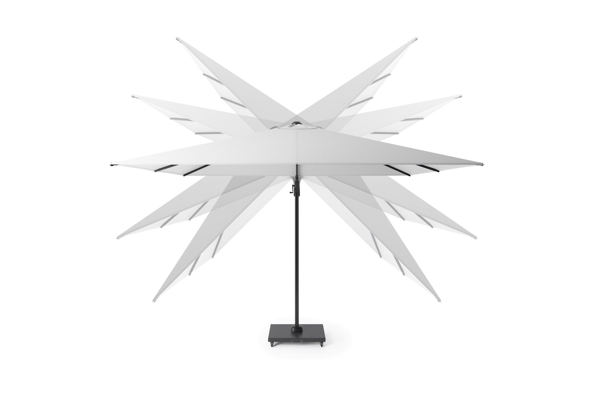 Platinum Platinum Nexus T2 zweefparasol Premium 3x3 – faded black