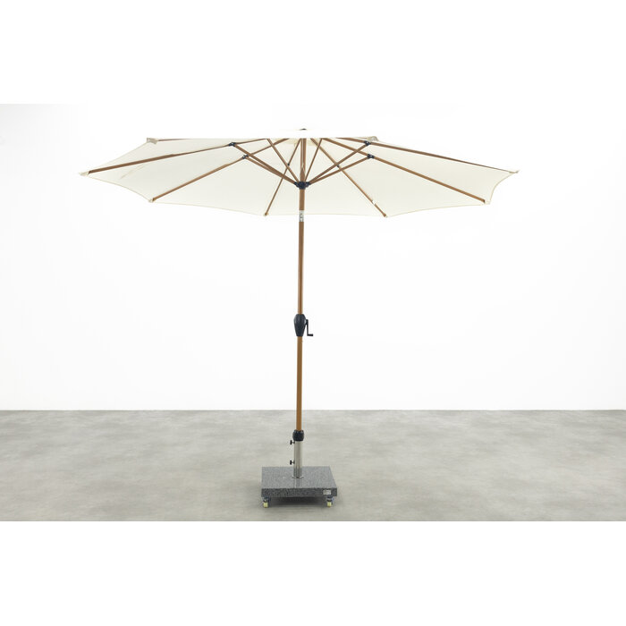 vdgarde Kayu Stokparasol Ø300 cm. - Ecru/Woodlook