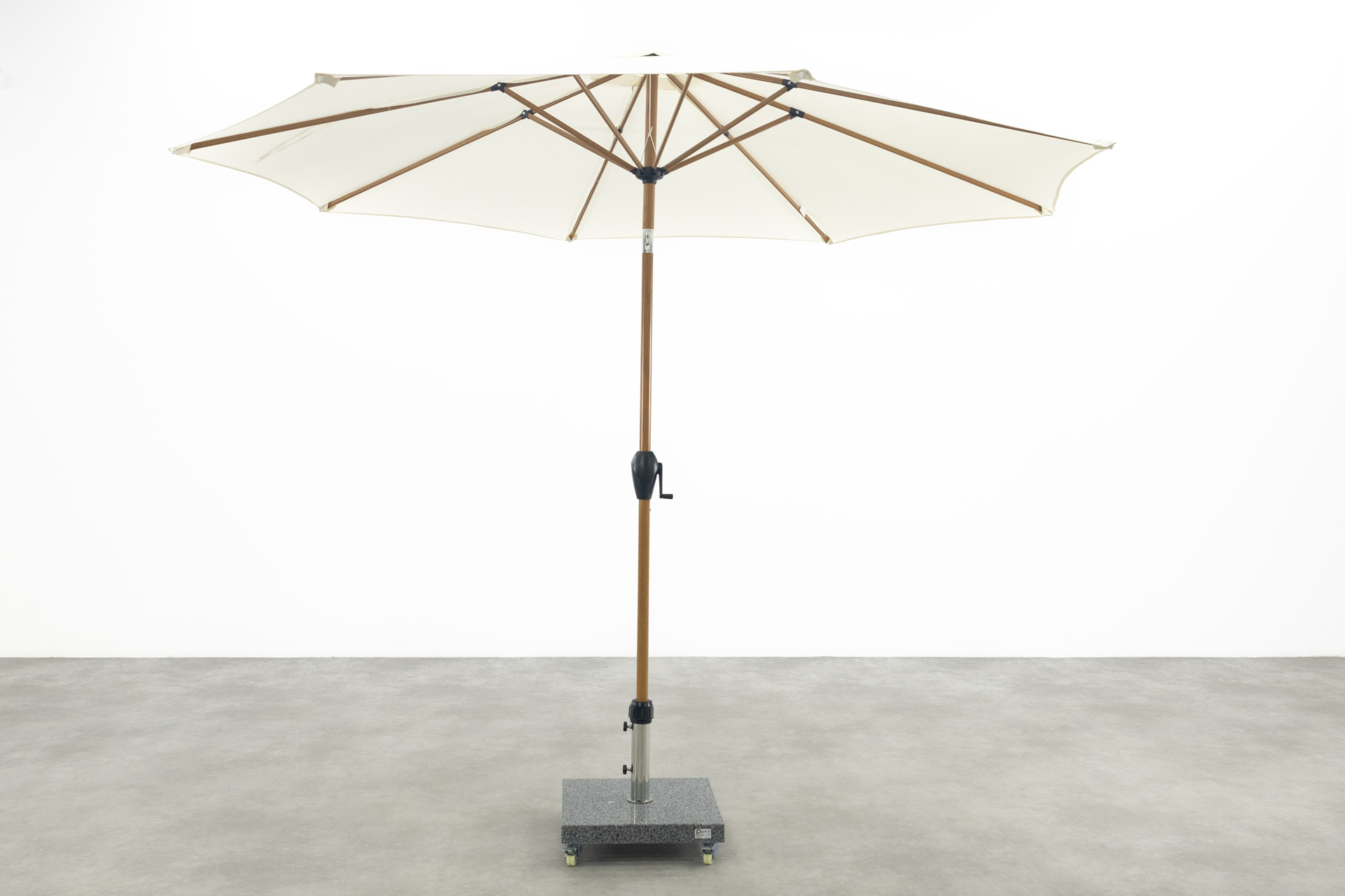 vdgarde Kayu Stokparasol Ø300 cm. - Ecru/Woodlook