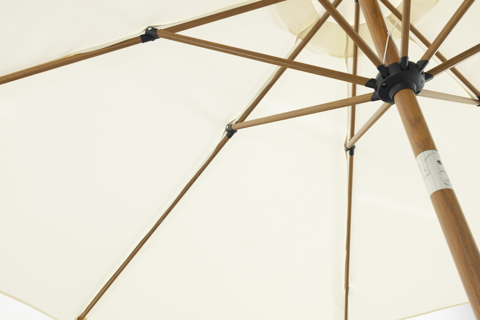 vdgarde Kayu Stokparasol Ø300 cm. - Ecru/Woodlook