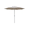 Bali ronde luxe stokparasol Ø300 cm. - Clay/Champagne