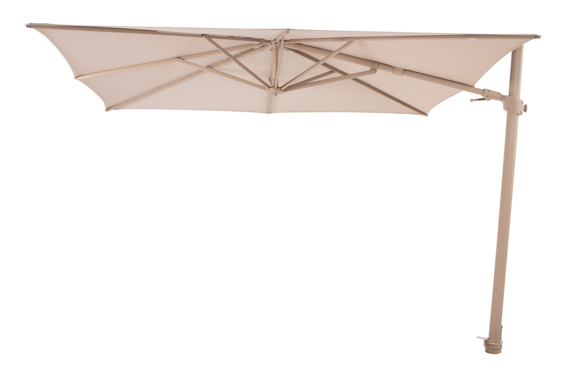 4-Seasons 4-Seasons zweefparasol Siesta Premium 300 x 300 cm - Latte/Zand