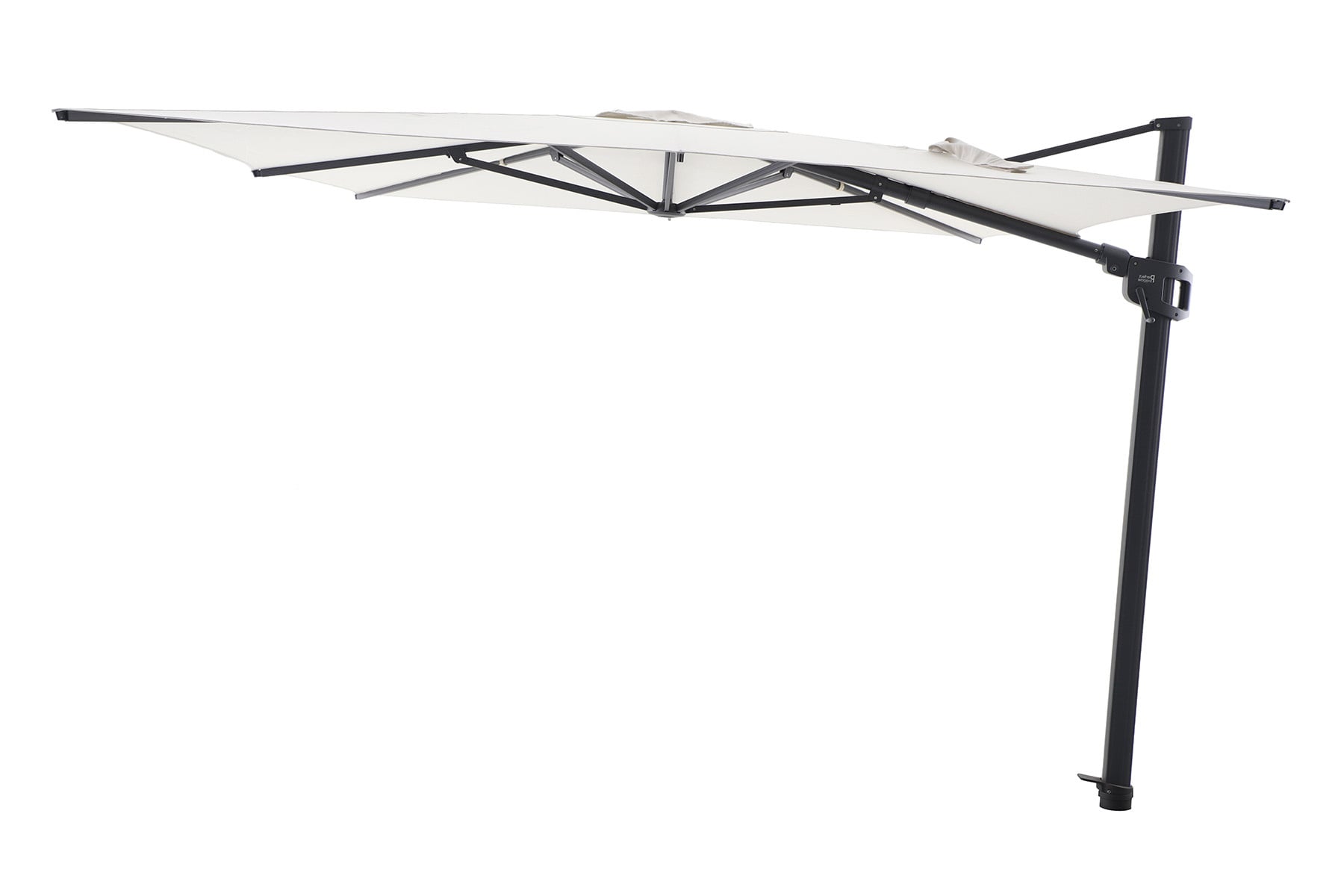 Perfect Shadow Perfect Shadow Eclipse zweefparasol 300x300 cm. Ultra - Antraciet/Soft Sand