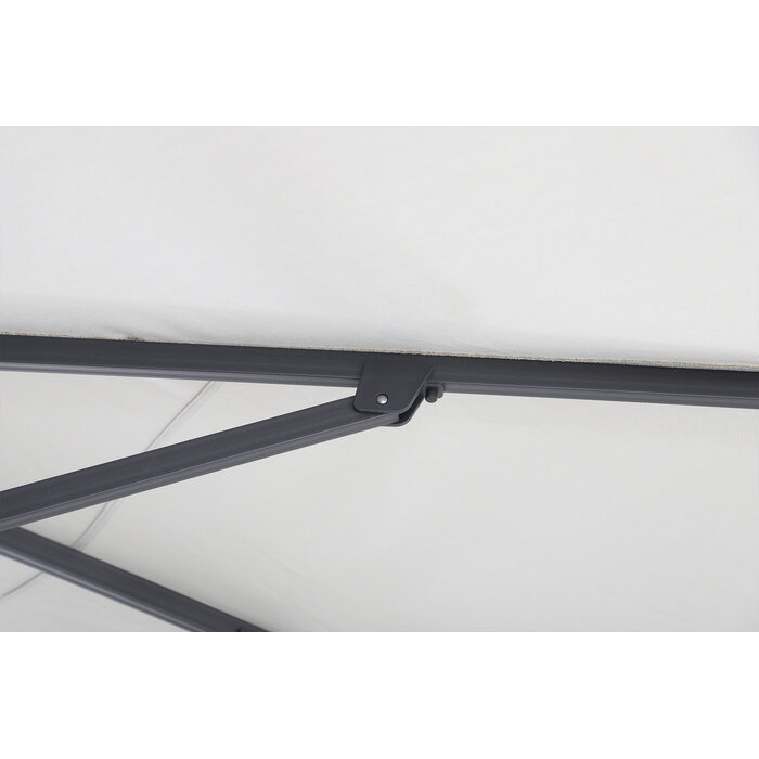 Perfect Shadow Perfect Shadow Eclipse zweefparasol 300x300 cm. Ultra - Antraciet/Soft Sand