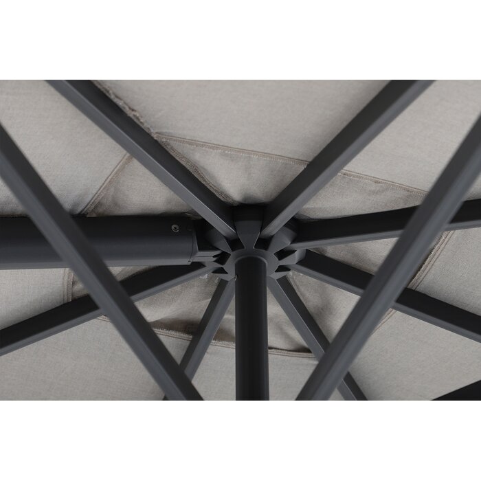 Perfect Shadow Perfect Shadow Eclipse zweefparasol 300x300 cm. Ultra - Antraciet/Urban Taupe