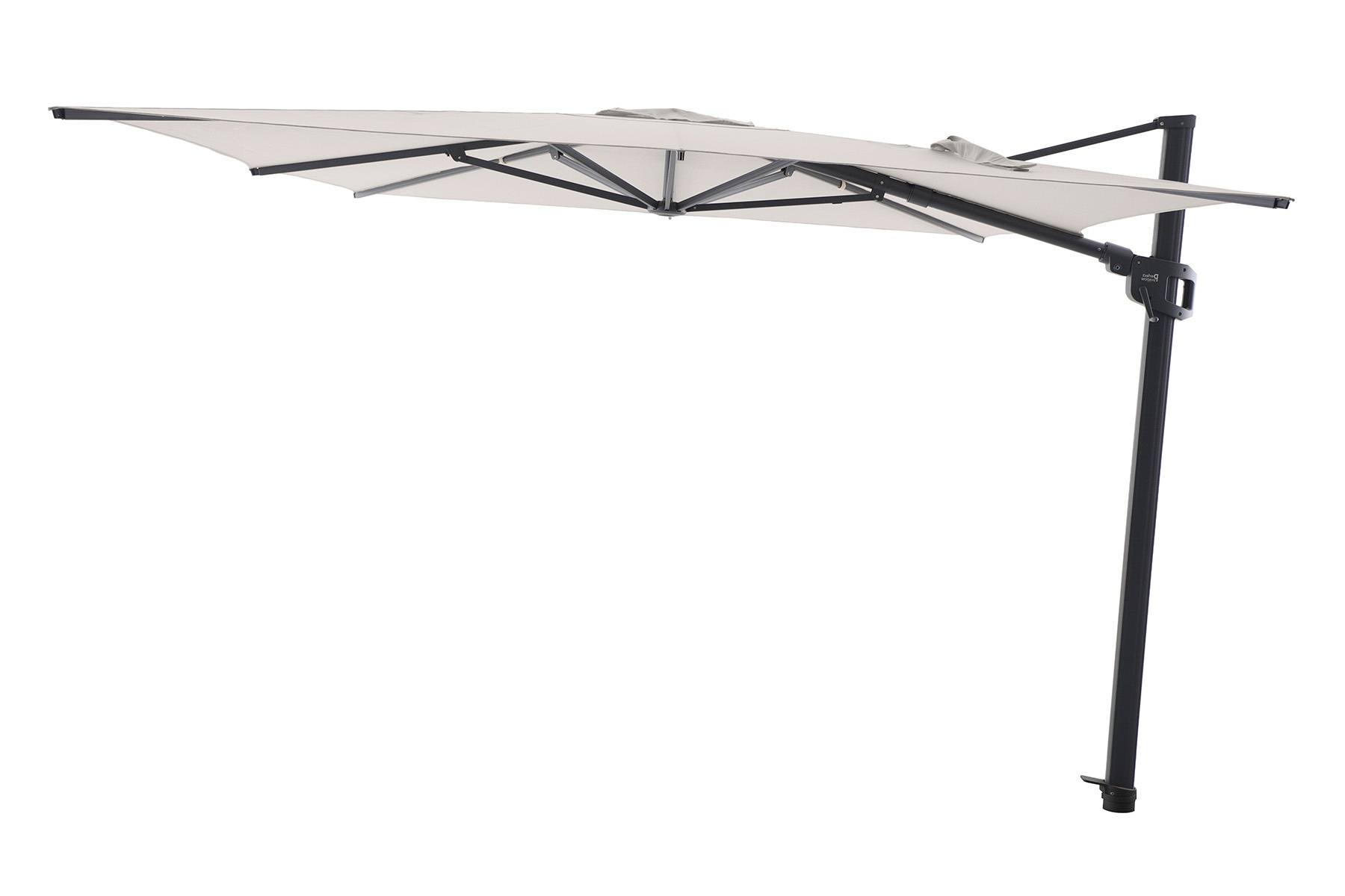 Perfect Shadow Perfect Shadow Eclipse zweefparasol 300x300 cm. Ultra - Antraciet/Urban Taupe