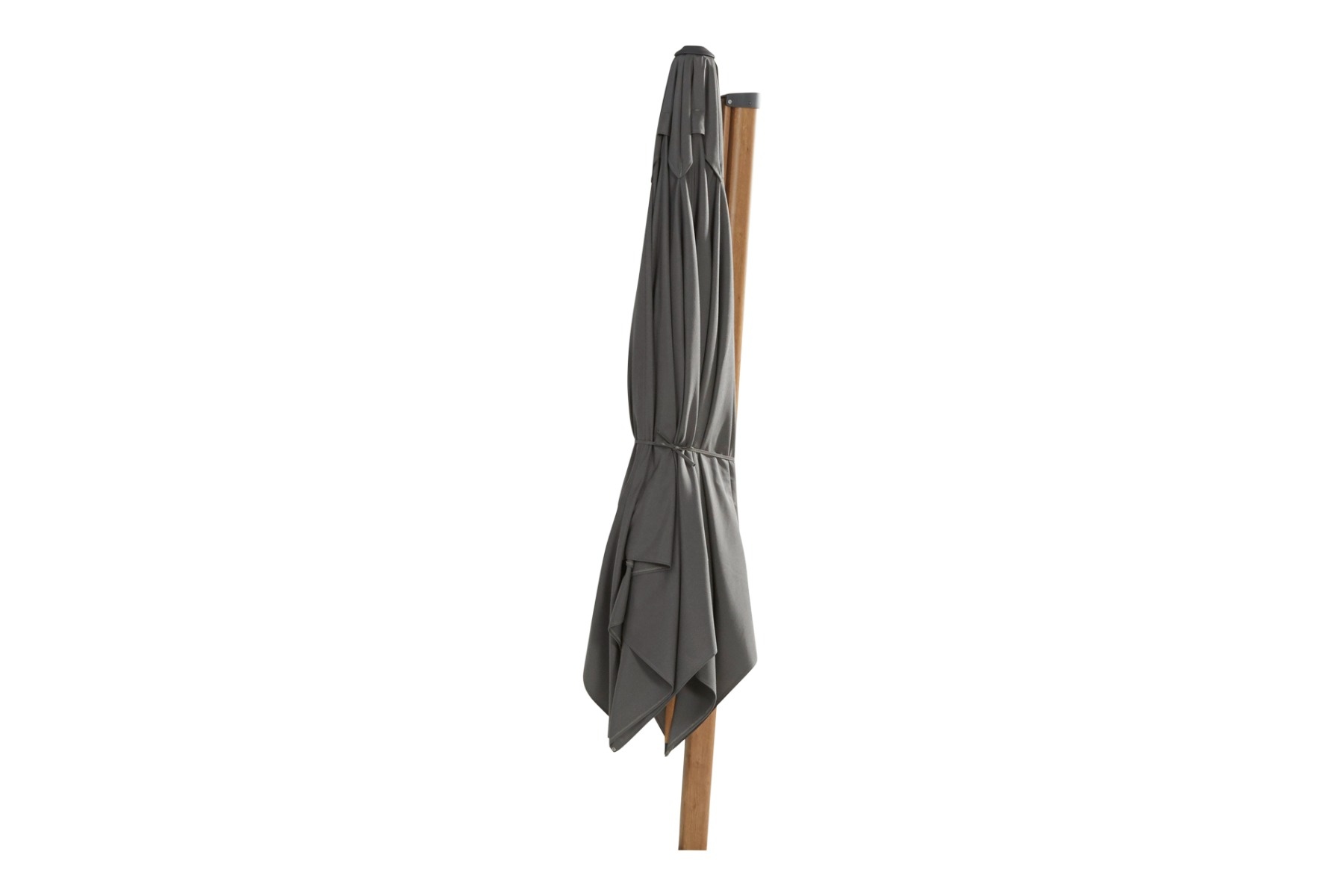 4-Seasons 4-Seasons Siesta Premium Zweefparasol 300 x 300 cm Woodlook Frame - Charcoal