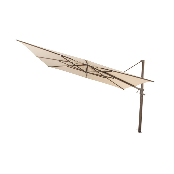 4-Seasons 4 Seasons Finca Zweefparasol 400x300 cm. - beach/dark woodlook